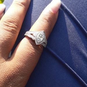 Size 7 diamond engagement ring